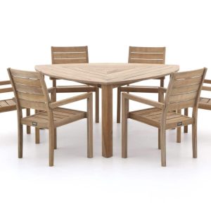+ 10 % Kassenrabatt | ROUGH-S 170 cm Gartenmöbel-Set 7-teilig stapelbar