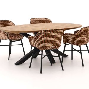 + 10 % Kassenrabatt | Hartman Delphine/Stephanie 200 cm Gartenmöbel-Set 5-teilig