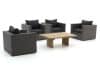 + 10 % Kassenrabatt | Forza Barolo/ROUGH-L Sessel Lounge-Set 5-teilig