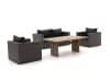 + 10 % Kassenrabatt | Forza Barolo/ROUGH-L 160 cm Esstisch Lounge-Set 4-teilig