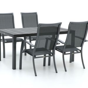 + 10 % Kassenrabatt | Bellagio Lugo/Fidenza 160 cm Gartenmöbel-Set 5-teilig stapelbar