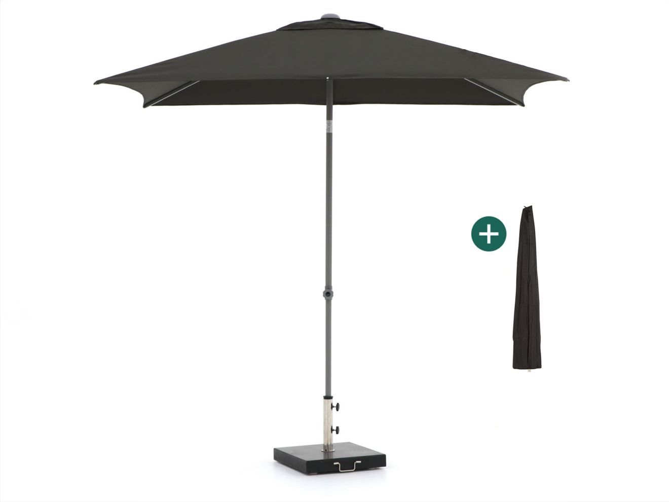 + 15 % Kassenrabatt | Shadowline Push-up Sonnenschirm 250x200 cm
