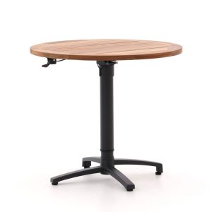+ 10 % Kassenrabatt | Bellagio Canzo Gartentisch klappbar Ø85 (h:73/109 cm) verstellbar