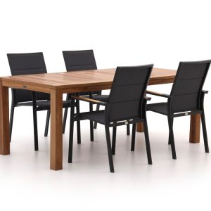 + 10 % Kassenrabatt | Bellagio Albinea/Oxford 200cm Gartenmöbel-Set 5-teilig stapelbar
