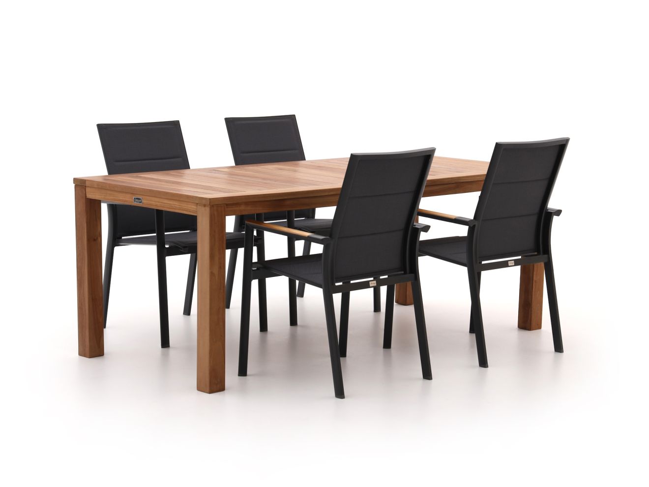 + 10 % Kassenrabatt | Bellagio Albinea/Oxford 200cm Gartenmöbel-Set 5-teilig stapelbar
