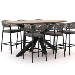 + 10 % Kassenrabatt | Bellagio Nova Siri/ROUGH-Y Ellips 240 cm Gartenbar-Set 7-teilig