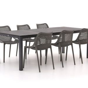 + 15 % Kassenrabatt | Forza Ripi/Fidenza 220 cm Gartenmöbel-Set 7-teilig stapelbar