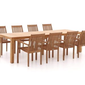 Sunyard Jakarta/Oxford 300 cm Gartenmöbel-Set 9-teilig stapelbar