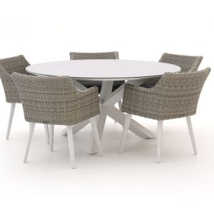 + 15 % Kassenrabatt | Manifesto Matese/Ferrone ø 150 cm Gartenmöbel-Set 6-teilig