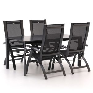 Hartman Primo/Sestino 160 cm Gartenmöbel-Set 5-Teilig verstelbaar