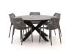 + 10 % Kassenrabatt | Forza Ripi/Fidenza ø 149 cm Gartenmöbel-Set 6-teilig stapelbar