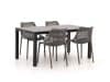 + 10 % Kassenrabatt | Forza Ripi/Fidenza 160 cm Gartenmöbel-Set 5-Teilig Stapelbar