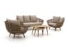 + 10 % Kassenrabatt | Intenso Stila/ROUGH-K Sessel-Sofa Lounge-Set 5-teilig