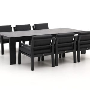 Bellagio Vinadio 255 cm Low Dining Gartenmöbel-Set 7-teilig