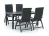 + 10 % Kassenrabatt | Bellagio Fermo/Fidenza 160 cm Gartenmöbel-Set 5-teilig verstellbar