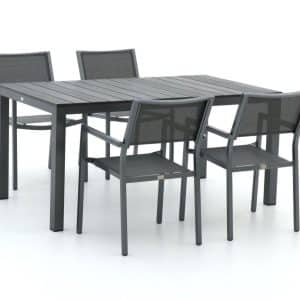 + 10 % Kassenrabatt | Bellagio Roma/Fidenza 160 cm Gartenmöbel-Set 5-teilig stapelbar