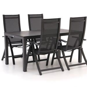 + 10 % Kassenrabatt | Bellagio Trappeto/Fidenza 160 cm Gartenmöbel-Set 5-Teilig verstellbar