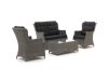Intenso Milano Sessel-Sofa Lounge-Set 4-Sitzer 4-teilig