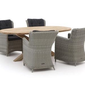 Intenso Milano/ROUGH-Y Ellips 200 cm Gartenmӧbel-Set 5-teilig