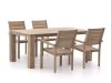 ROUGH-S/ROUGH-X 180 cm Gartenmöbel-Set 5-teilig stapelbar