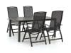 + 10 % Kassenrabatt | R&S Design Capri/Fidenza 160 cm Gartenmöbel-Set 5-teilig verstellbar