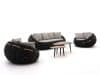 + 10 % Kassenrabatt | Apple Bee Cocoon/ROUGH-K Sessel-Sofa Lounge-Set 5-teilig