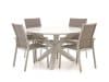 + 10 % Kassenrabatt | Bellagio Albinea/Lodola ø 130 cm Gartenmöbel-Set 5-teilig stapelbar