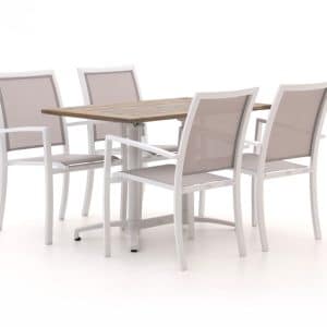 + 10 % Kassenrabatt | Bellagio Anzio/Canzo 120 cm Gartenmöbel-Set 5-teilig stapelbar klappbar