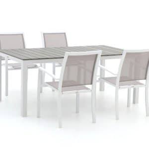 + 10 % Kassenrabatt | Bellagio Anzio/Fidenza 183 cm Gartenmöbel-Set 5-teilig stapelbar