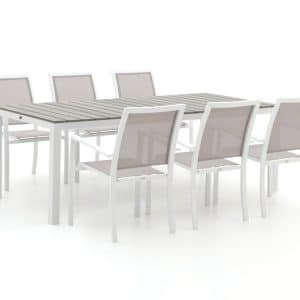 + 10 % Kassenrabatt | Bellagio Anzio/Fidenza 220 cm Gartenmöbel-Set 7-teilig stapelbar