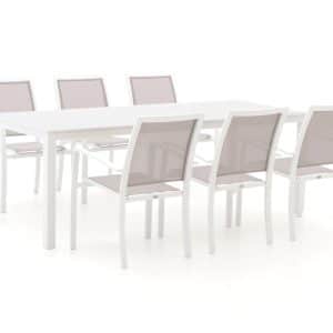 Bellagio Anzio/Menzano 220 cm Gartenmöbel-Set 7-teilig stapelbar