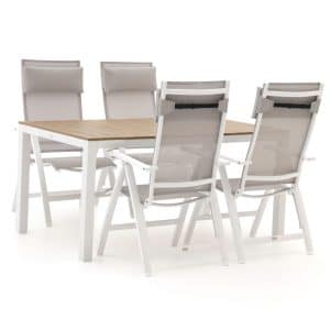 Bellagio Avenza/Fidenza 160 cm Gartenmöbel-Set 5-teilig verstellbar