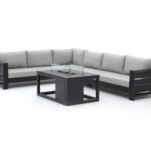 Bellagio Avolo/Cosiraw 120 cm Ecklounge-Set mit Feuertisch 3-teilig links