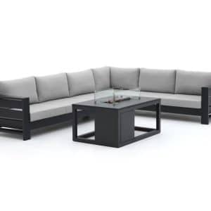Bellagio Avolo/Cosiraw 120 cm Ecklounge-Set mit Feuertisch 3-teilig rechts