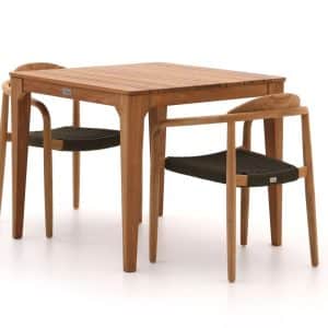 Bellagio Berbaro/Bruca 90 cm Gartenmöbel-Set  3-teilig Stapelbar