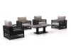 Bellagio Cadora/Usini Sessel Lounge-Set 5-teilig verstellbar