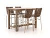 + 10 % Kassenrabatt | Bellagio Caronia/ROUGH-X 135 cm Gartenbar-Set 5-teilig stapelbar