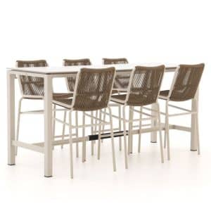 Bellagio Caronia/Trecenta 225 cm Gartenbar-Set 7-teilig stapelbar