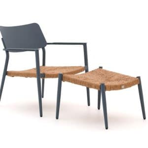 Bellagio Cino Gartenstuhl mit Hocker stapelbar