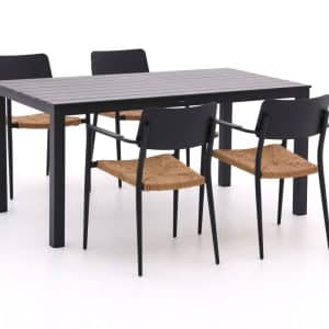 + 10 % Kassenrabatt | Bellagio Cino/Menzano 160 cm Gartenmöbel-Set 5-teilig stapelbar