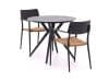 + 10 % Kassenrabatt | Bellagio Cino/Sora ø 90 cm Gartenmöbel-Set 3-teilig stapelbar