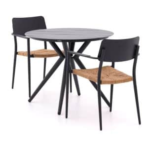 + 10 % Kassenrabatt | Bellagio Cino/Sora ø 90 cm Gartenmöbel-Set 3-teilig stapelbar