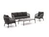 + 10 % Kassenrabatt | Bellagio Cupello Sessel-Sofa-Lounge-Set 4-teilig