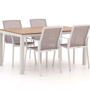 Bellagio Dranera/Fidenza 160 cm Gartenmöbel-Set 5-teilig stapelbar