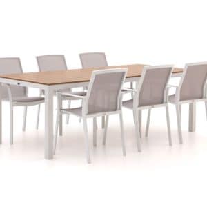 Bellagio Dranera/Fidenza 220 cm Gartenmöbel-Set 7-teilig stapelbar