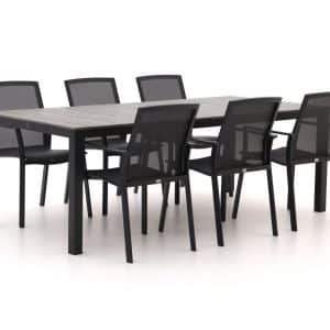 Bellagio Dranera/Fidenza 220 cm Gartenmöbel-Set 7-teilig stapelbar