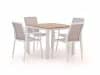 + 10 % Kassenrabatt | Bellagio Dranera/Fidenza 90 cm Gartenmöbel-Set 5-teilig stapelbar