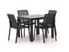 + 10 % Kassenrabatt | Bellagio Dranera/Fidenza 90 cm Gartenmöbel-Set 5-teilig stapelbar