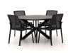 + 10 % Kassenrabatt | Bellagio Dranera/Fidenza ø 126 cm Gartenmöbel-Set 5-teilig stapelbar