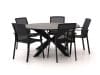 + 10 % Kassenrabatt | Bellagio Dranera/Fidenza ø 149 cm Gartenmöbel-Set 6-teilig stapelbar